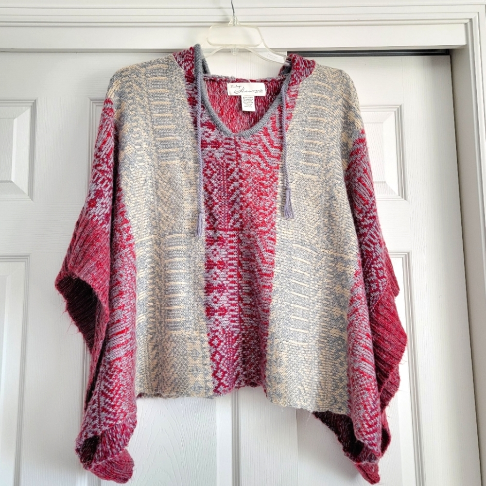 EUC! Vintage Havana Hooded Poncho